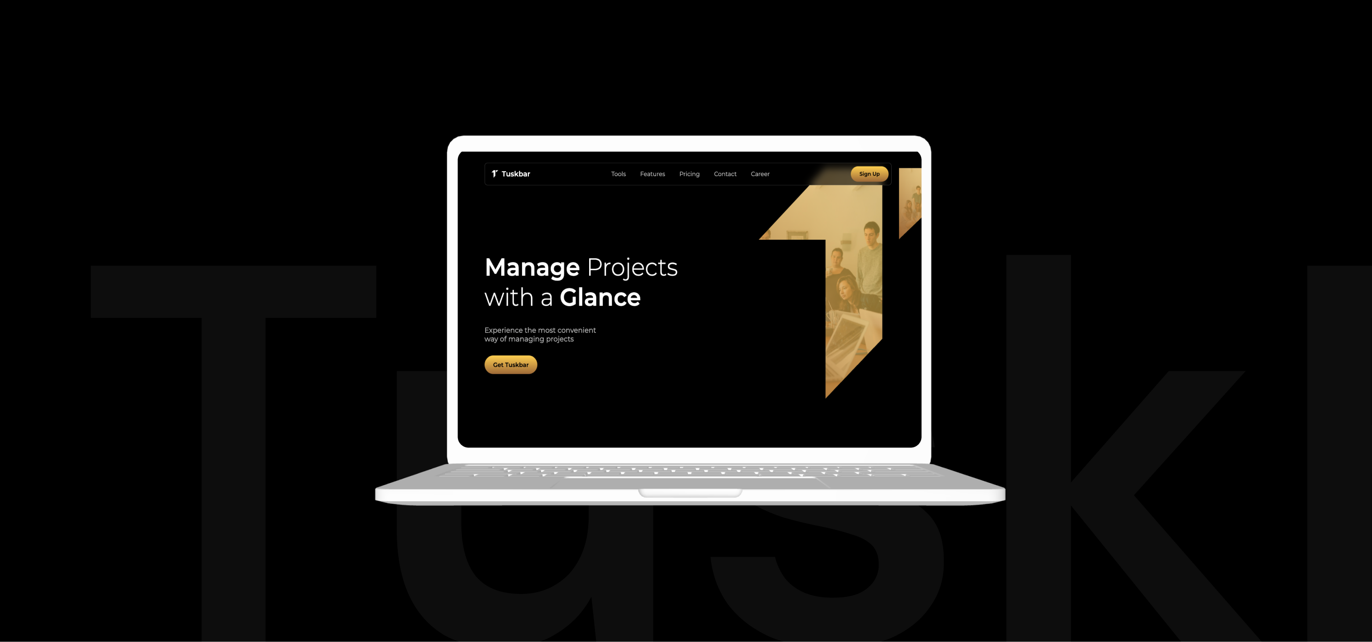 Tuskbar project management app screenshot