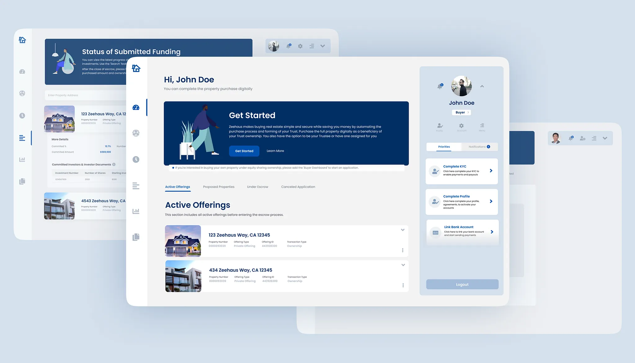 Zeehaus real estate app screenshot