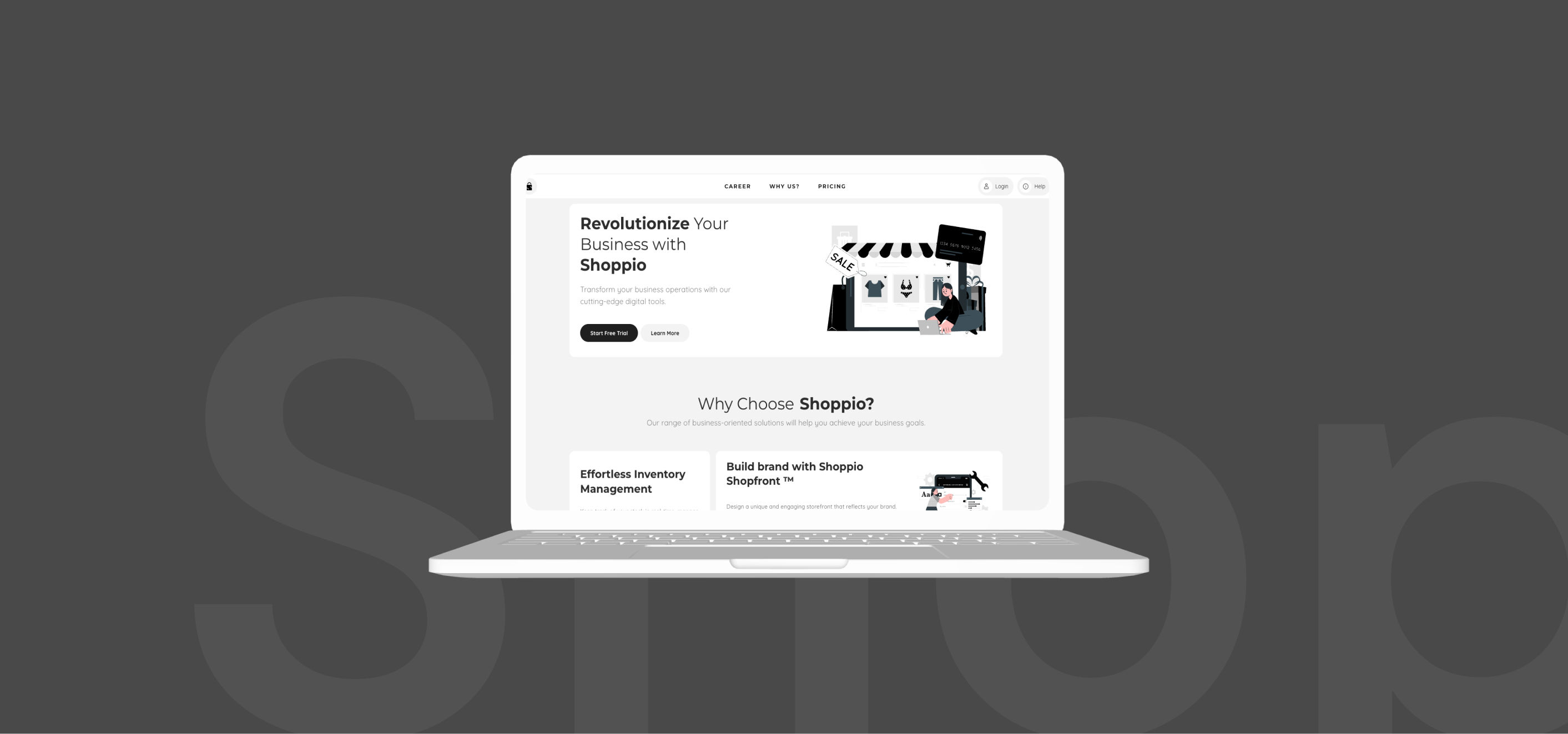 Shoppio e-commerce app screenshot